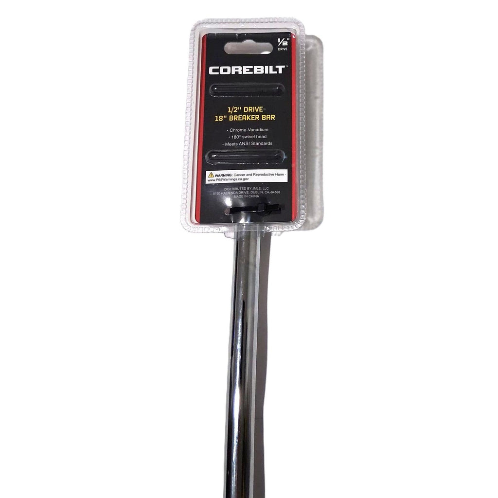 Corebilt Barra de Fuerza 1/2" Drive 18" (45.7 cm) — Cabeza Giratoria 180° Cr-V ANSI