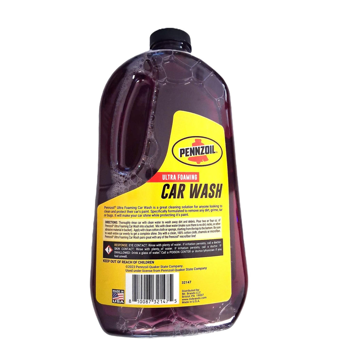 Pennzoil Ultra Foaming Car Wash con Cera de Carnauba 64 fl oz 1892 ml Item 32147