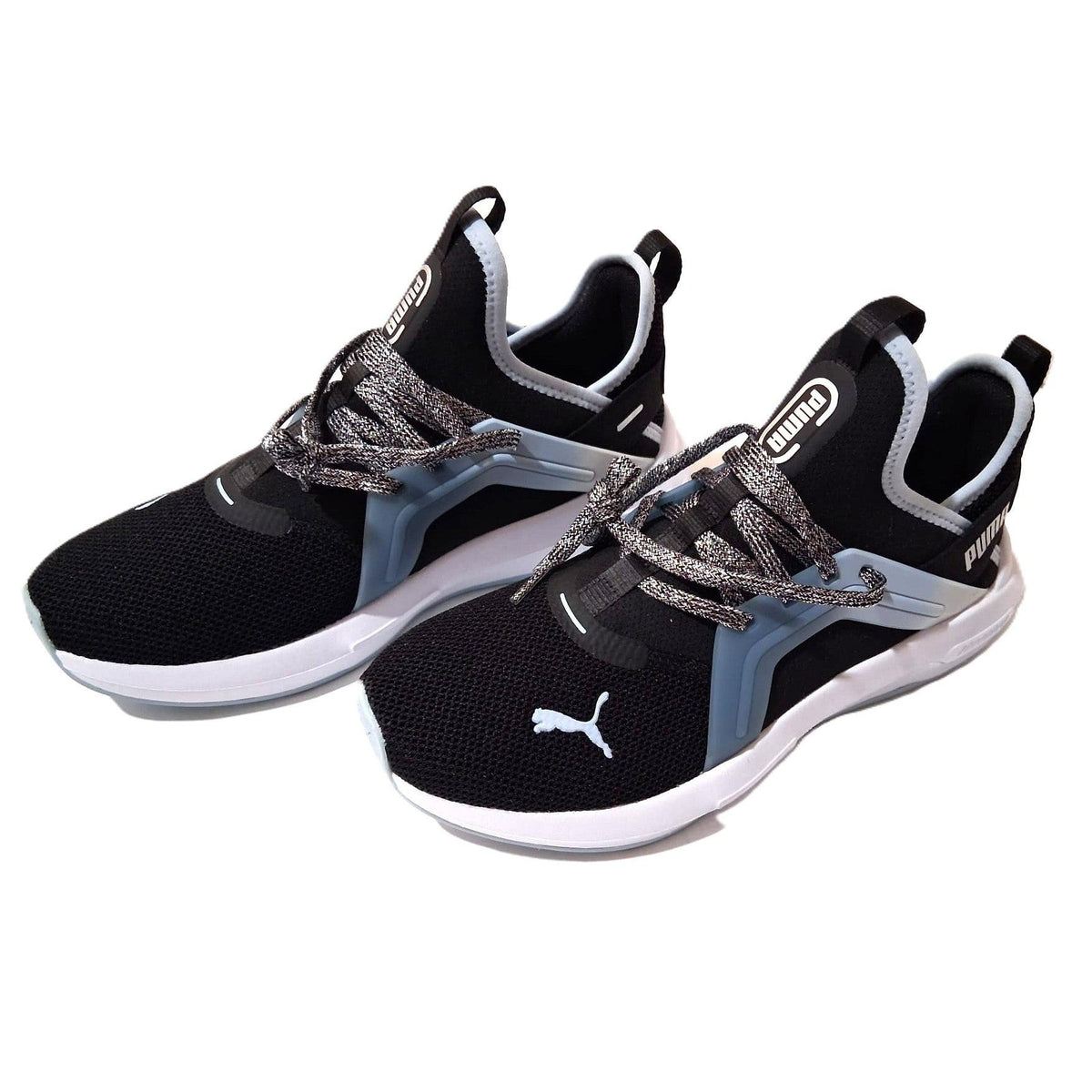 Puma Softride Enzo Evo – Tenis Running Hombre Negro/Azul Acero/Blanco – Talla US 7