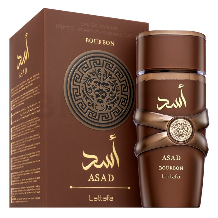 Lattafa Asad Bourbon Eau de Parfum for Men – Natural Spray, 100 ml / 3.45 fl.oz.