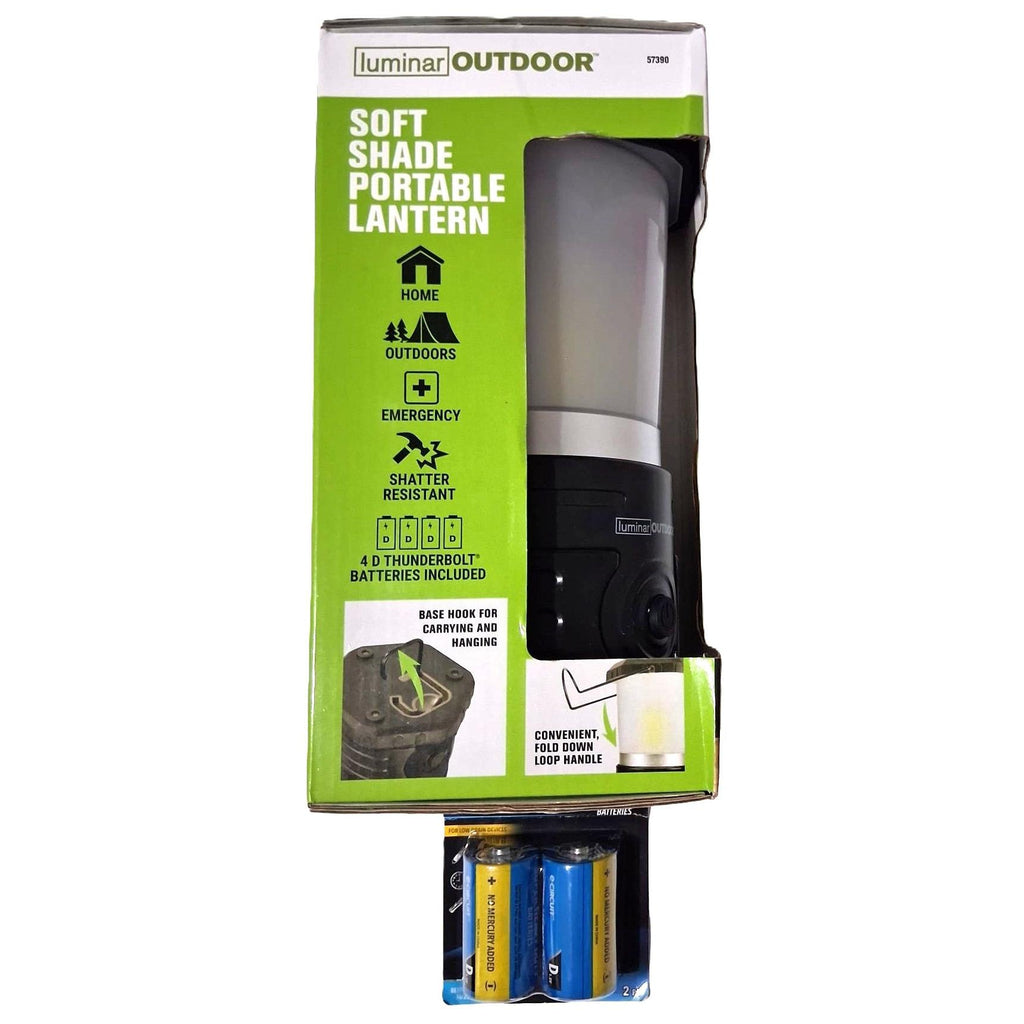 Linterna Portátil Luminar Outdoor 1250 Lúmenes 360° – Soft Shade | 4 Modos | Baterías D Incluidas