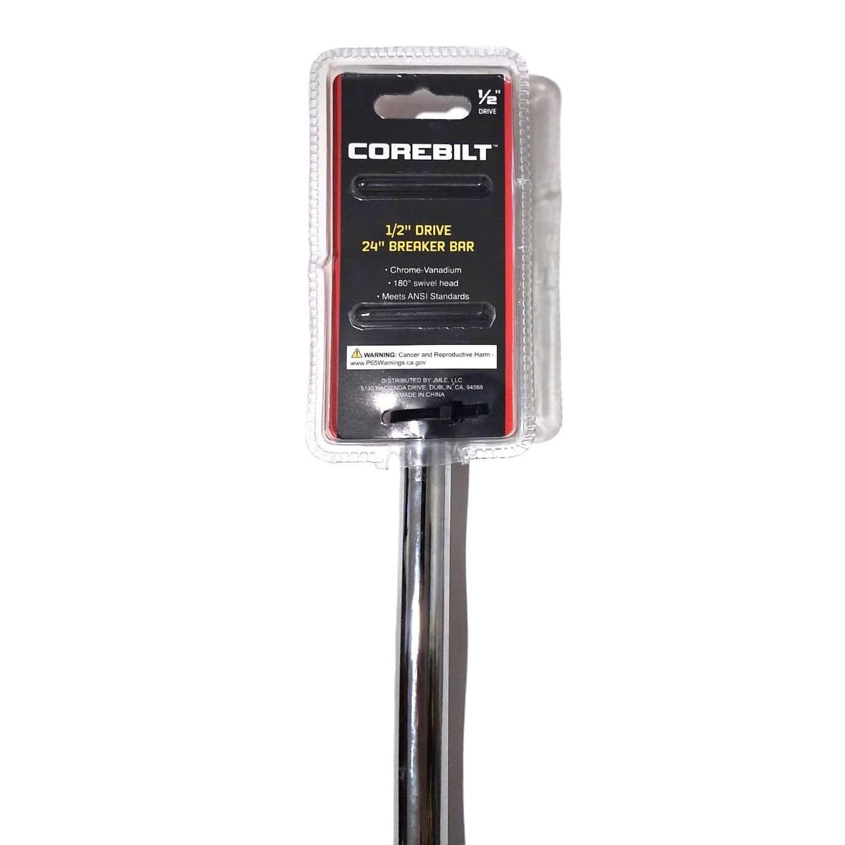 Corebilt Barra de Fuerza 1/2" Drive 24" (61 cm) — Cabeza Giratoria 180° Cr-V ANSI