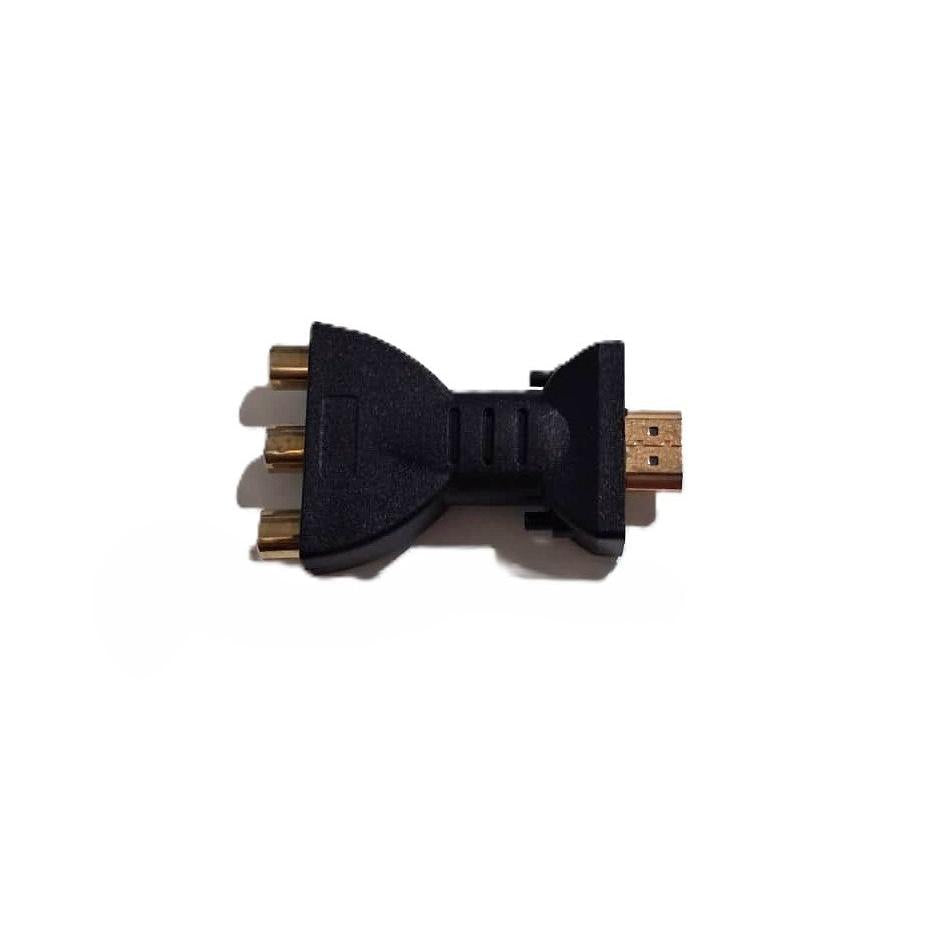 HDMI to 3-RCA Composite AV Adapter – Gold-Plated Audio/Video Connector
