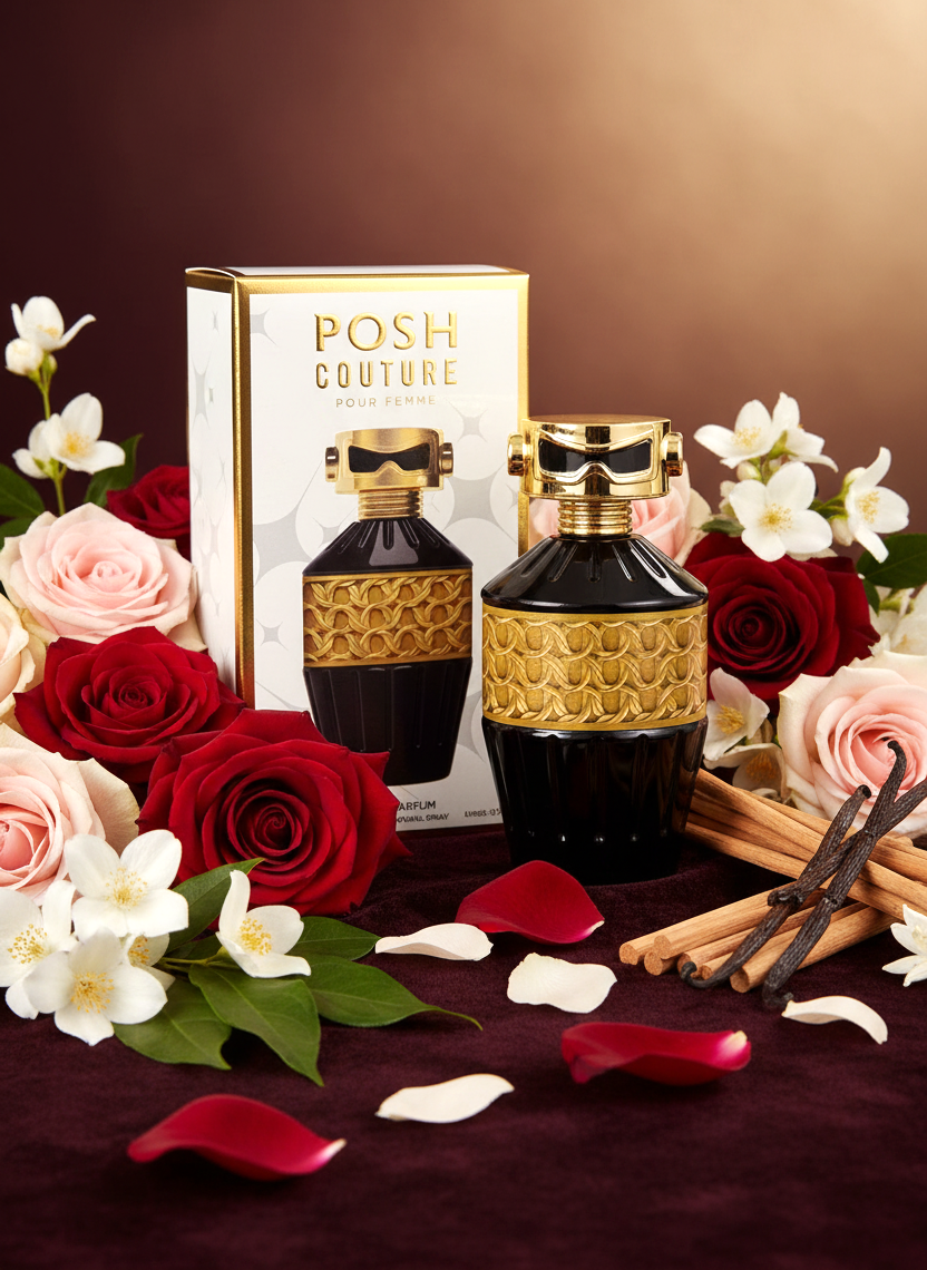 Posh Couture Pour Femme Eau de Parfum – Natural Spray, 100 ml / 3.4 fl.oz.