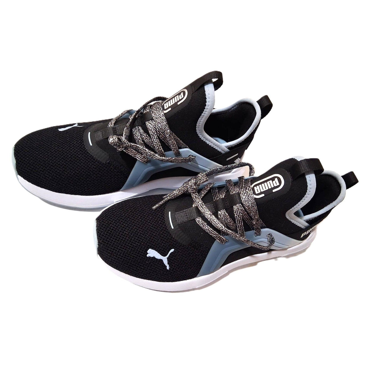 Puma Softride Enzo Evo – Tenis Running Hombre Negro/Azul Acero/Blanco – Talla US 7