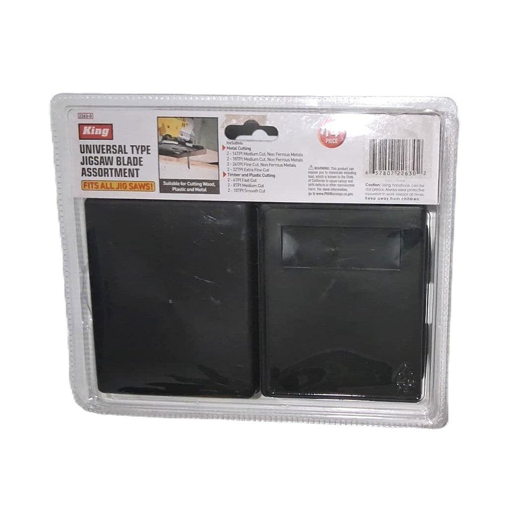 King Universal Jigsaw Blade Assortment – 14 Piece, Wood, Plastic & Metal Cutting
