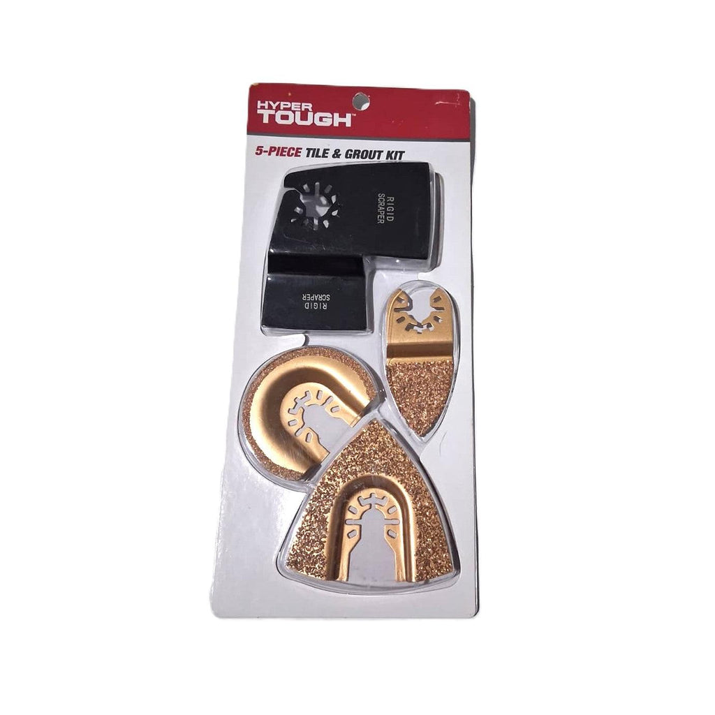 Hyper Tough 5-Piece Tile & Grout Oscillating Multitool Blade Kit