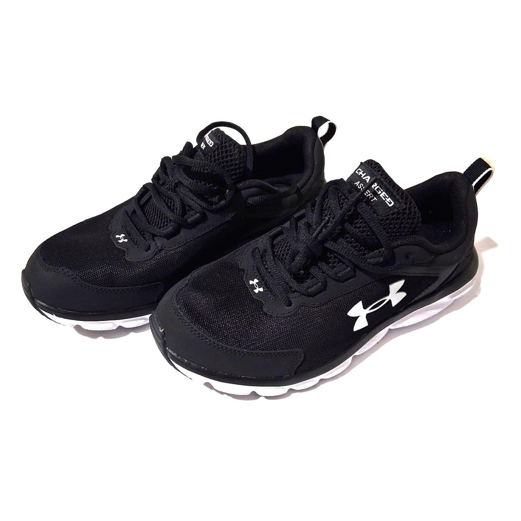 Under Armour Charged Assert 10 – Tenis Running Hombre Triple Negro/Blanco – Talla US 9