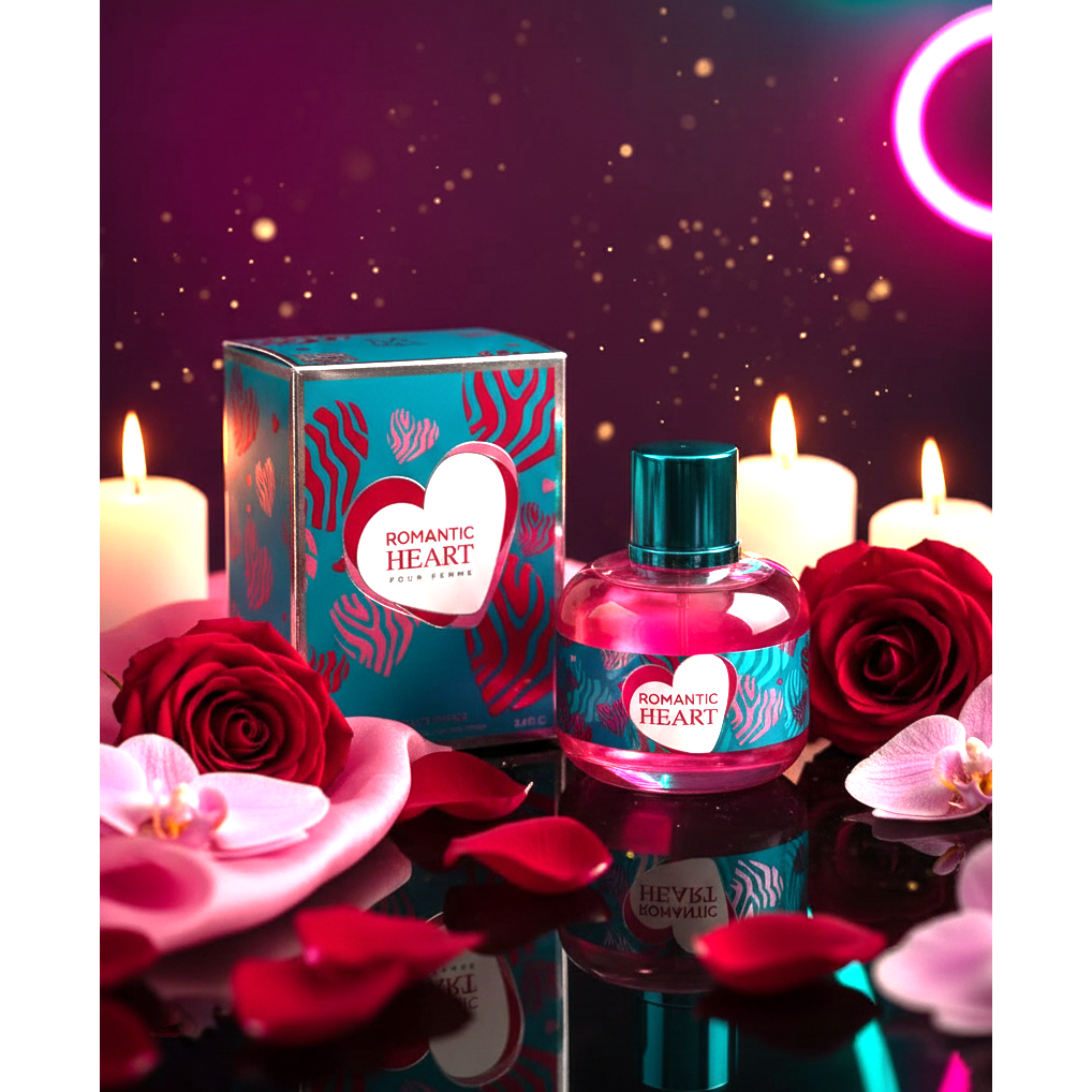 Romantic Heart Pour Femme Eau de Parfum – Natural Spray, 100 ml / 3.4 fl.oz.
