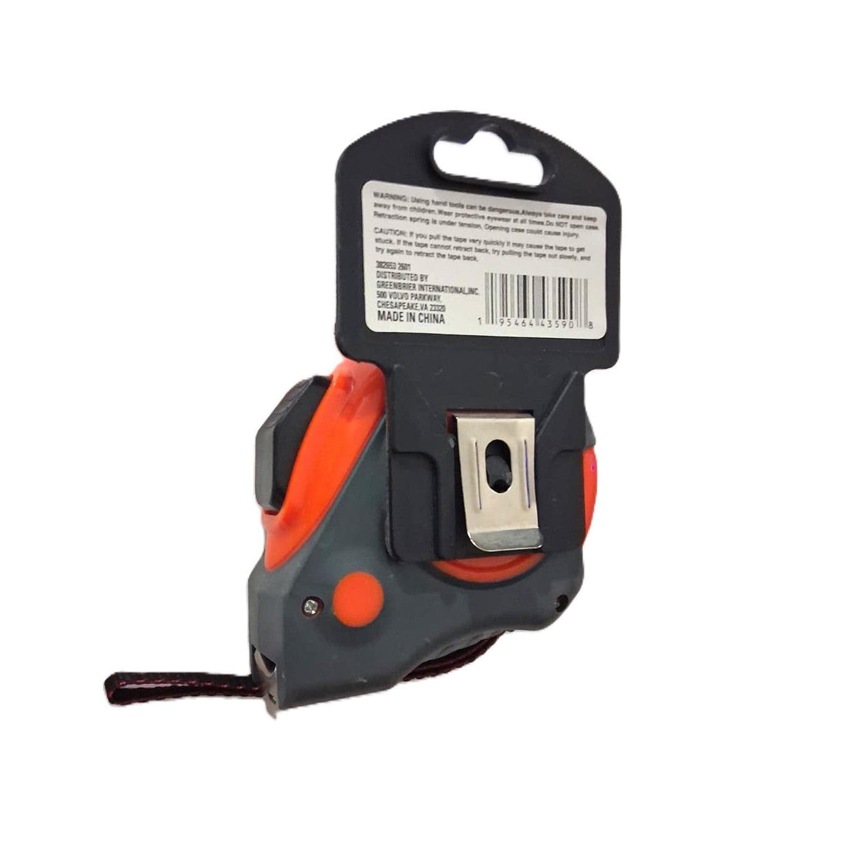 Tool Bench Hardware 33 ft / 10m Auto Lock Tape Measure – 1" Wide Blade