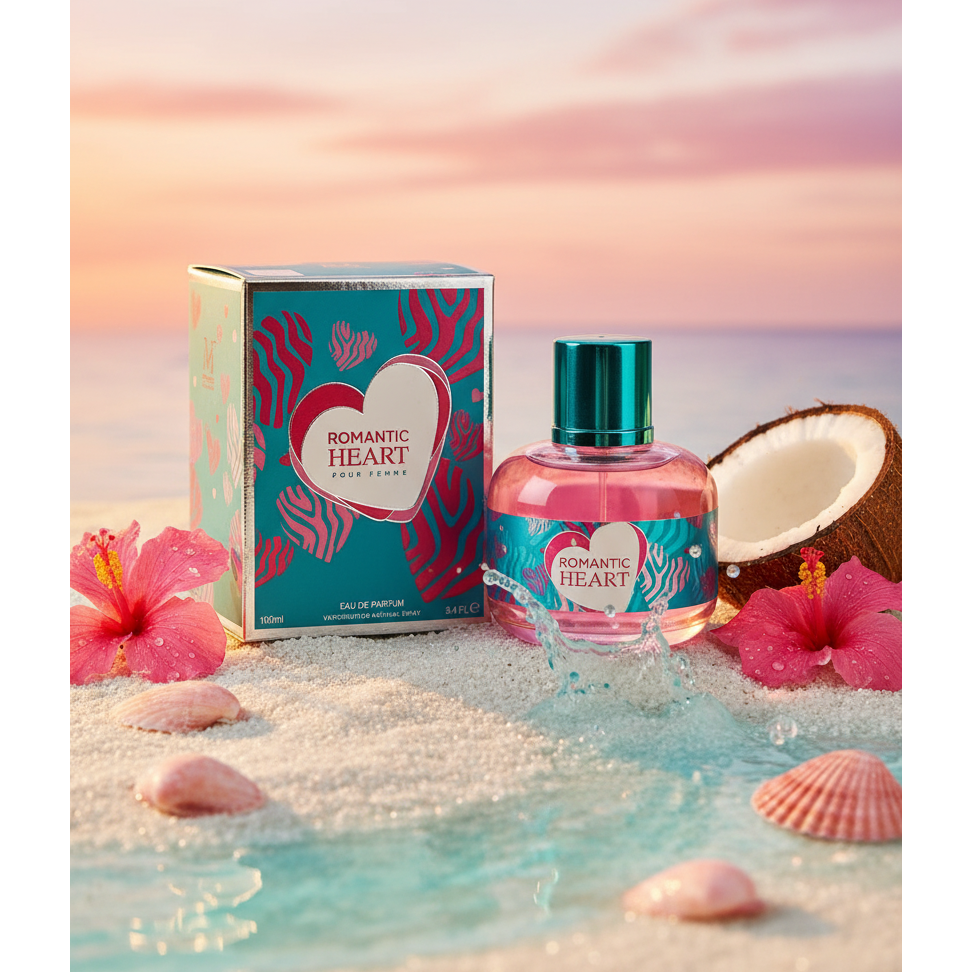 Romantic Heart Pour Femme Eau de Parfum – Natural Spray, 100 ml / 3.4 fl.oz.