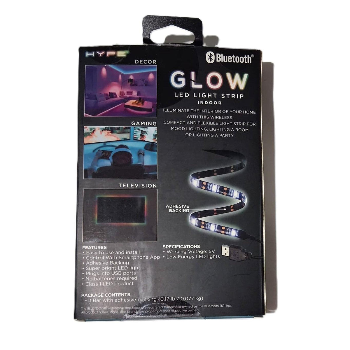 Tira LED RGB Bluetooth 6 Pies – Hype Glow | Control por App | USB | Interior