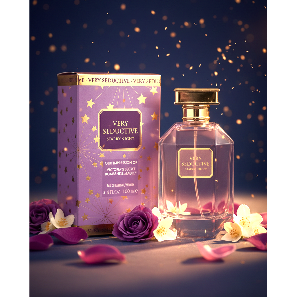 Very Seductive Starry Night Eau de Parfum for Women – Vaporisateur Spray, 100 ml / 3.4 fl.oz.