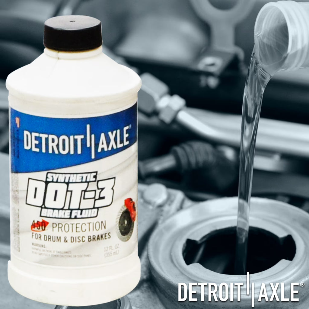Detroit Axle Liquido de Frenos Sintetico DOT-3 355ml 12oz Proteccion 450F Tambor y Disco