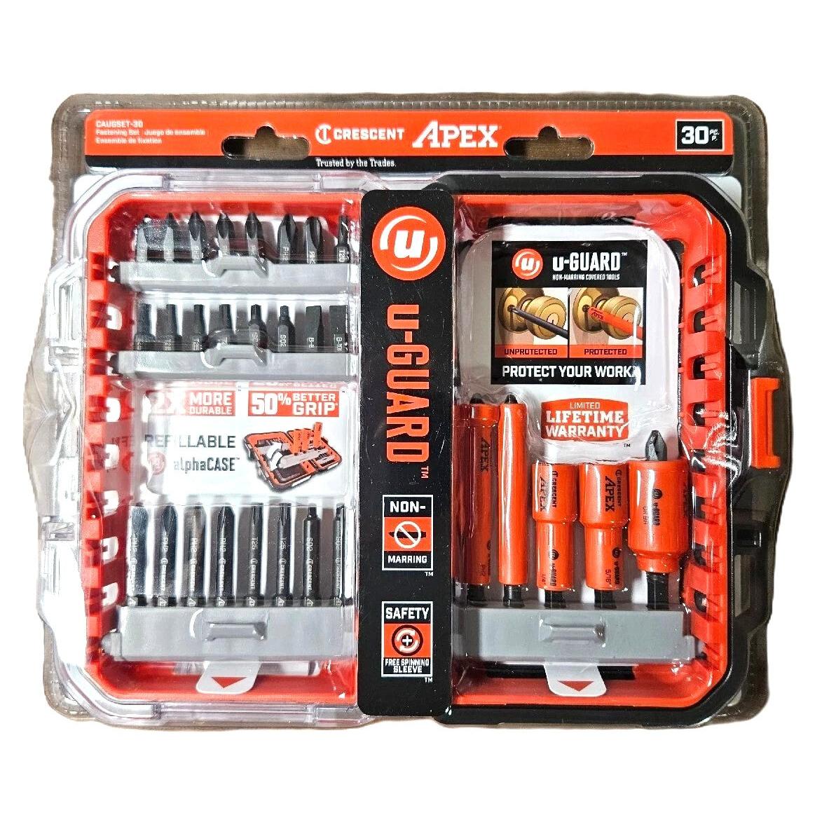 CRESCENT APEX U-GUARD™ Set 30 Piezas Fastening Set Non-Marring alphaCASE CAUGSET-30