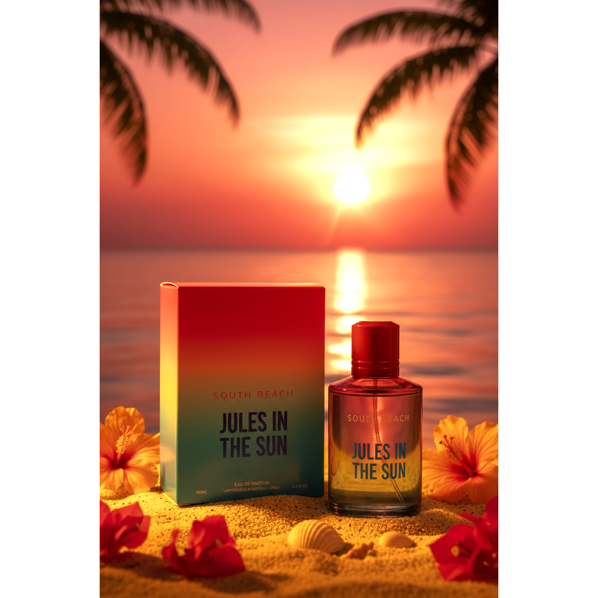 South Beach Jules in the Sun Eau de Parfum – Natural Spray, 100 ml / 3.4 fl.oz.