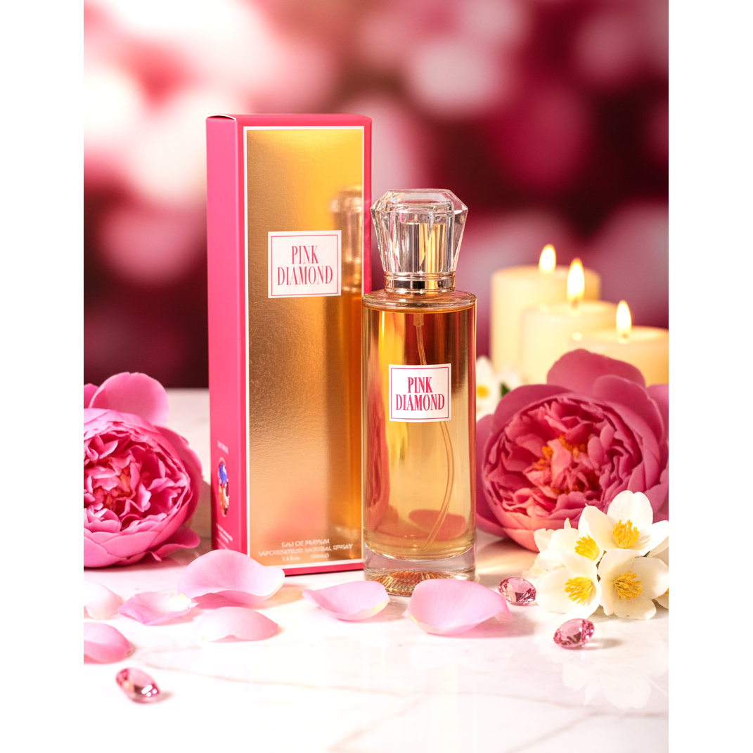 Pink Diamond Eau de Parfum for Women – Natural Spray, 100 ml / 3.4 fl.oz.