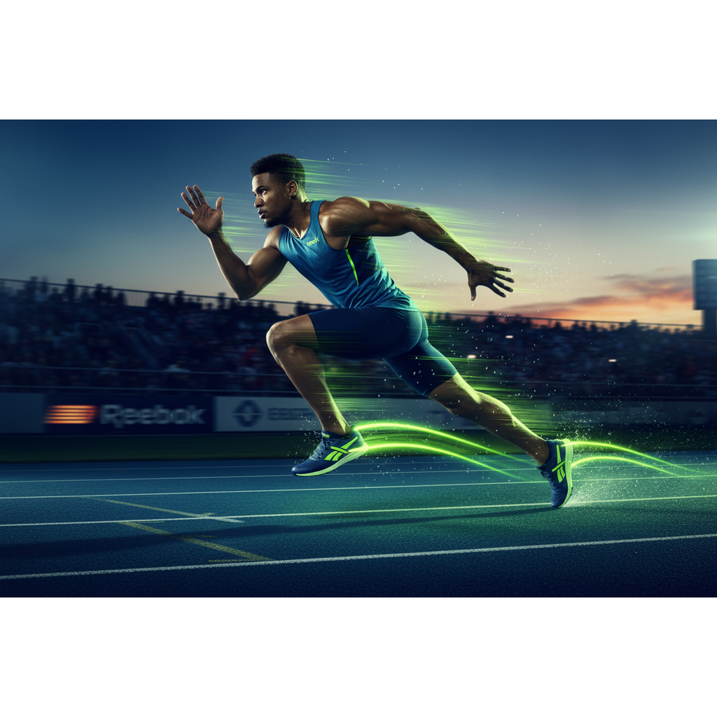 Reebok Zignition Running Course – Tenis Running Hombre Azul Marino/Verde Neón – Talla US 11