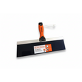 Black+Decker 14 inch taping knife with orange and black handle on white background