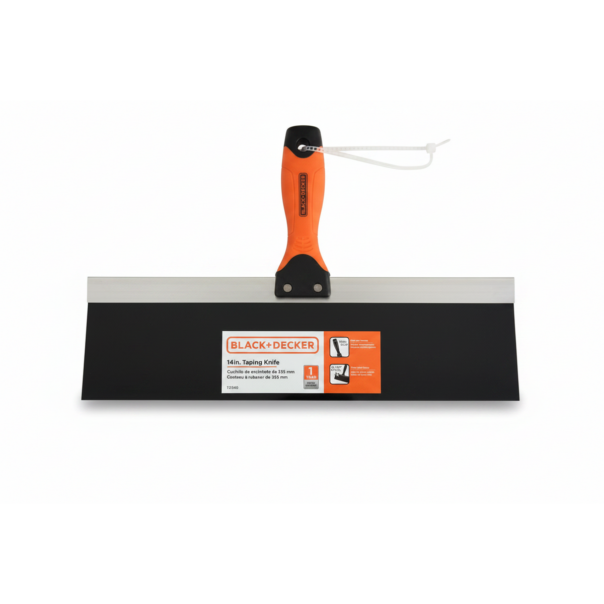 Black+Decker 14 inch taping knife on white background alternate view